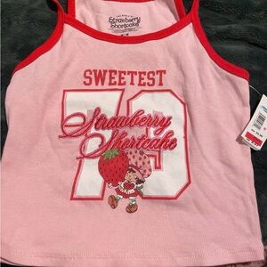 Strawberry Shortcake Pink Tank Top for Women